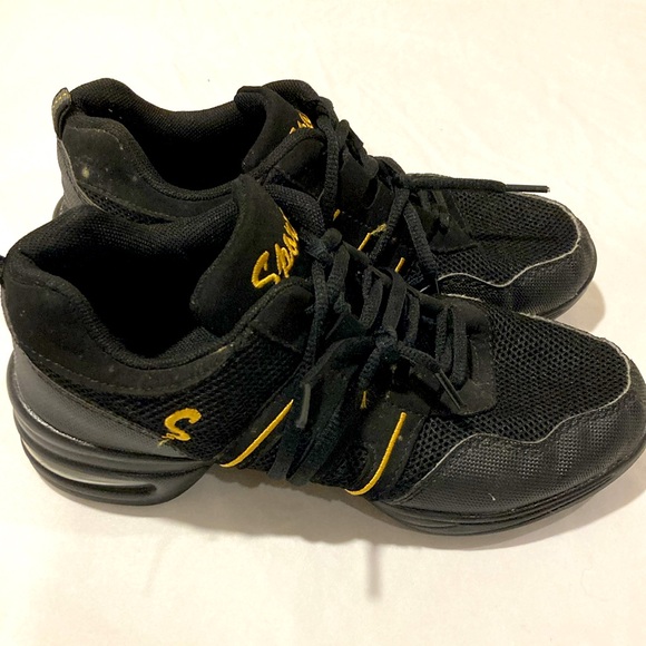 Sport brand jazz dance shoes black size US 5.5 very good condition - Picture 2 of 2